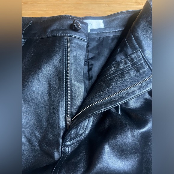 EUC BA&SH- Urban Black Leather Skirt. Size US 4 - Picture 6 of 11